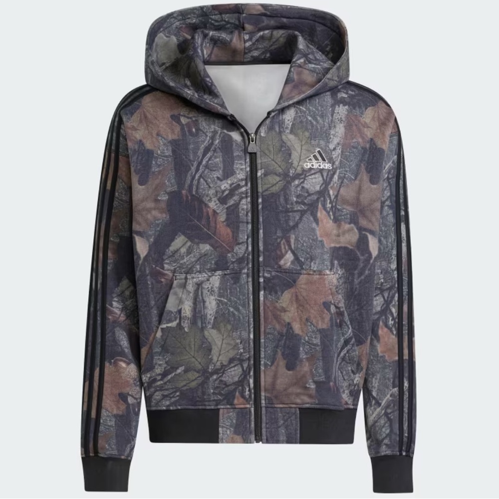 ADIDAS CAMO HOODED FULL-ZIP